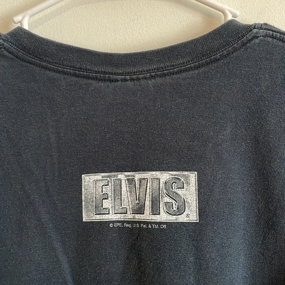 VTG Elvis Presley Tee XXL T-Shirt Black Graceland Music King Rock Merch OG Band